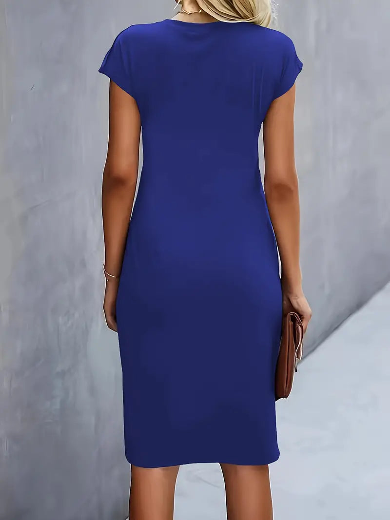 Bridesmaid Dress | Cocktail Midi Dress-Women Dress-Homefinn