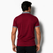Men Polo Shirt | Contrast Trim Short Sleeve Casual Wear-Men Polo Shirt-Homefinn