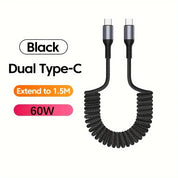 USB C Charging Cable | Retractable Fast Charging Cable-Cable-Homefinn
