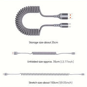 USB C Charging Cable | Retractable Fast Charging Cable-Cable-Homefinn