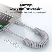 USB C Charging Cable | Retractable Fast Charging Cable-Cable-Homefinn