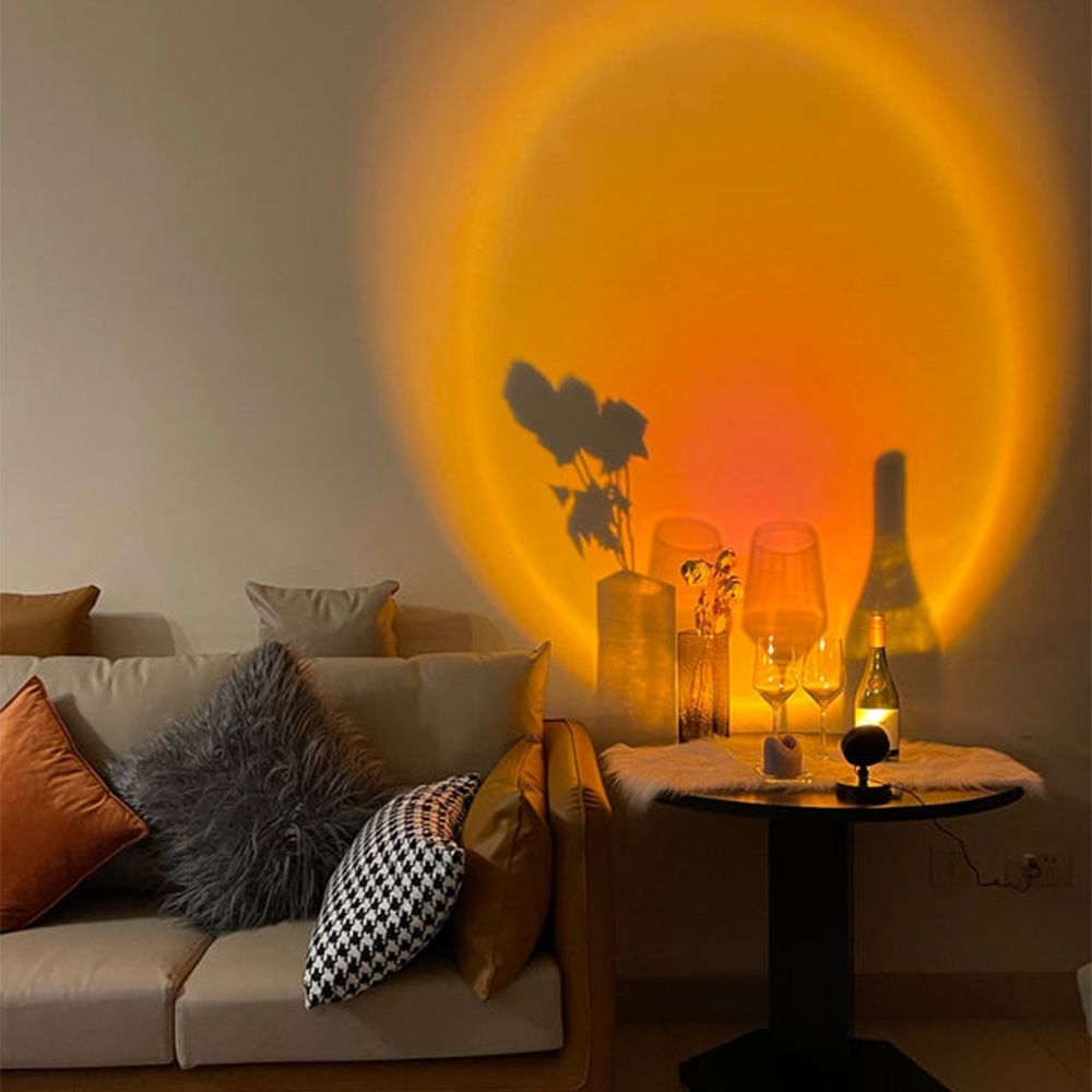 LED Sunset Lamp | Ambient Mood Night Lighting-Table Lamp-Homefinn