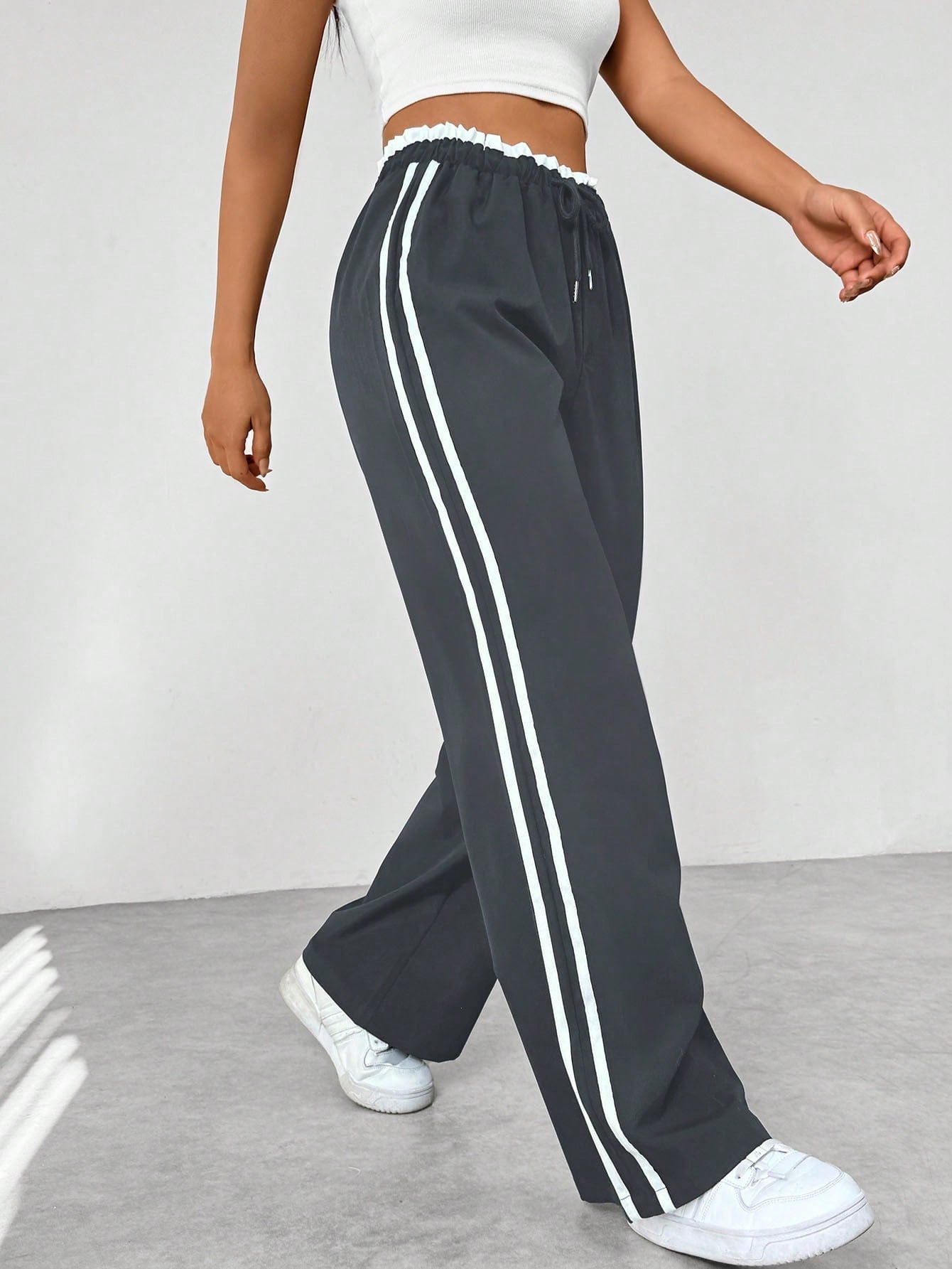 Women Pants | Straight Leg Sweatpants-Women Pants-Homefinn