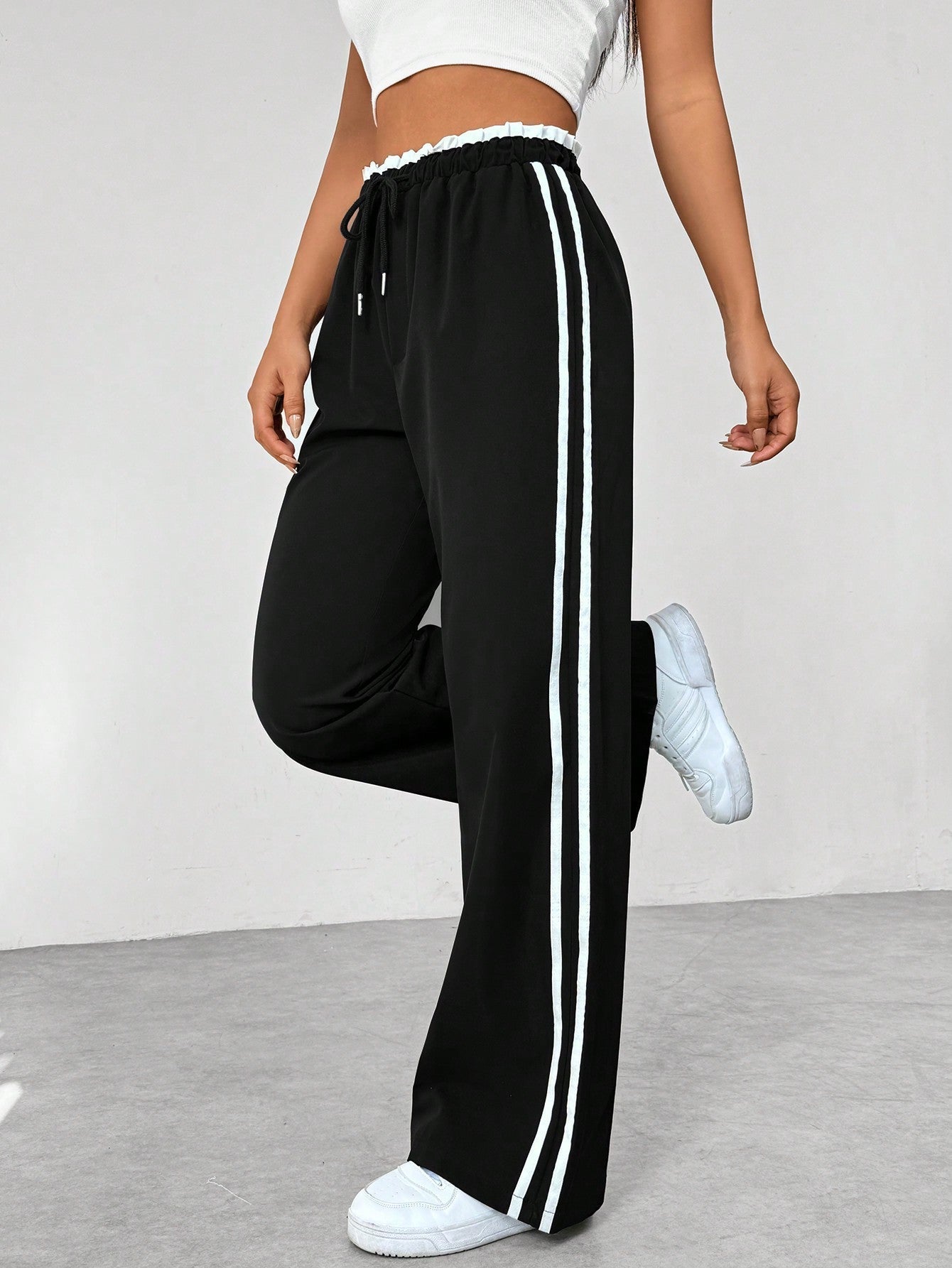 Women Pants | Straight Leg Sweatpants-Women Pants-Homefinn