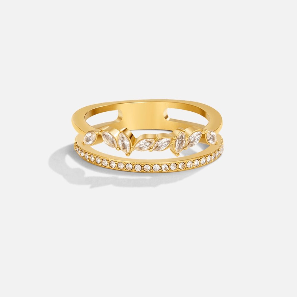 Double Band Ring | Elegant Fashion Ring-Ring-Homefinn