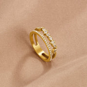 Double Band Ring | Elegant Fashion Ring-Ring-Homefinn
