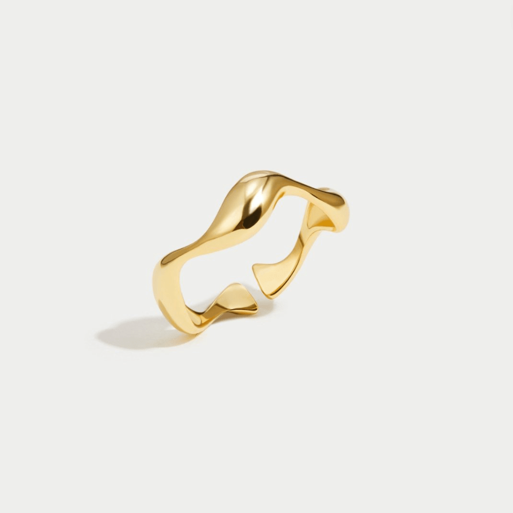 Engagement Ring | Minimal Wave Fashion Ring-Ring-Homefinn