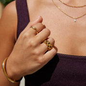 Engagement Ring | Minimal Wave Fashion Ring-Ring-Homefinn