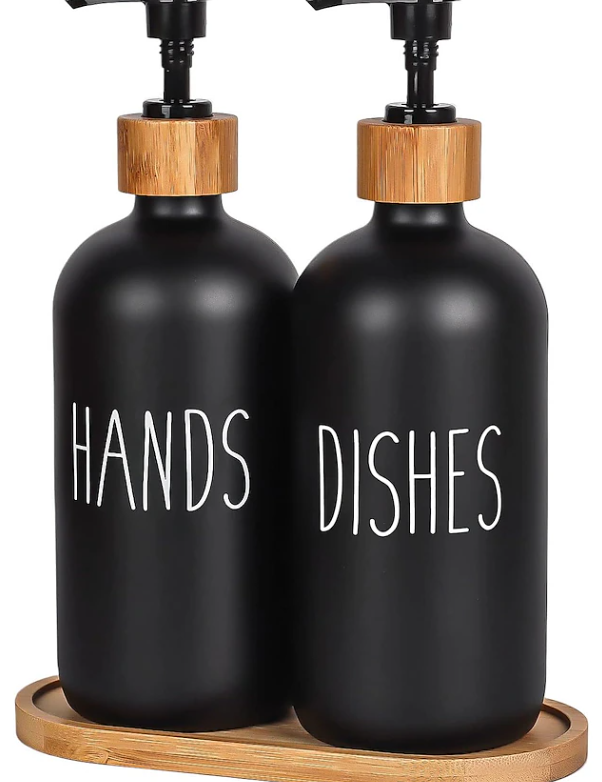 Modern Soap Dispenser Set | Refillable Design Bathroom Use-Soap Dispenser-Homefinn