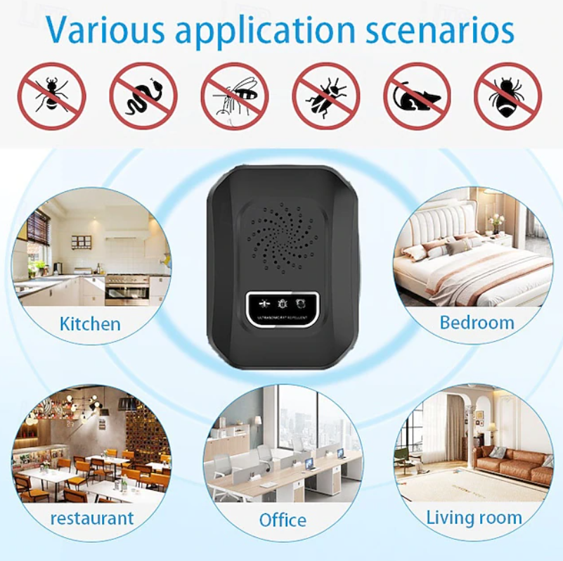 Ultrasonic Pest Repeller | Electronic Insect Repellent-Insect Repellent-Homefinn