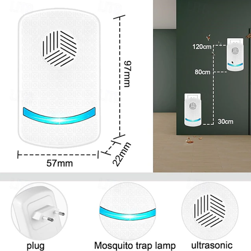 Ultrasonic Pest Repeller | Electronic Mouse Repellent-Insect Repellent-Homefinn