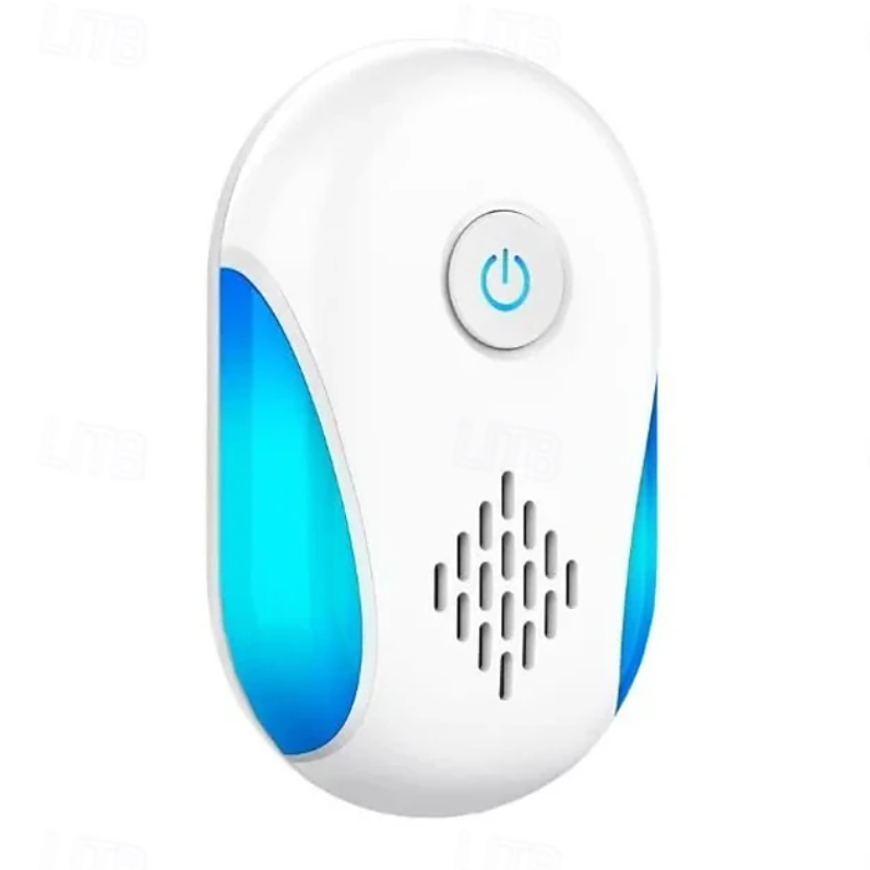 Plug In Solid Ultrasonic Pest Repeller | Power Button Indicator Light Indoor Use