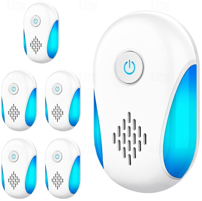Plug In Solid Ultrasonic Pest Repeller | Power Button Indicator Light Indoor Use