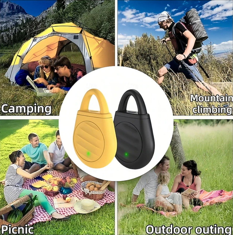 Portable Solid Ultrasonic Pest Repeller | Hanging Loop Indicator Light Outdoor Use