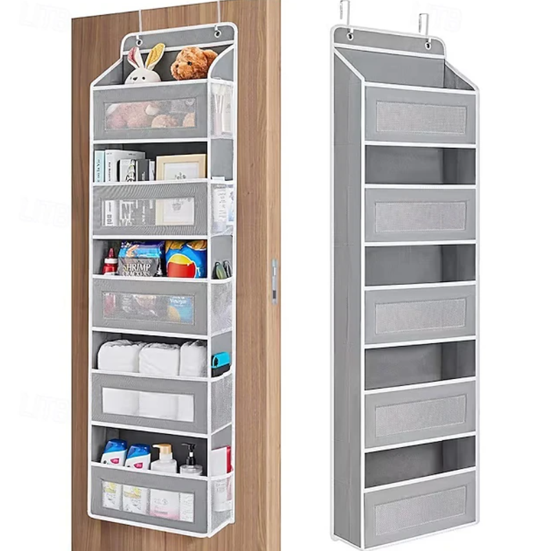 Vertical Hanging Storage Organiser | Multi Pocket Door Mounted Home Storage-Hanging Storage Organizer-Homefinn