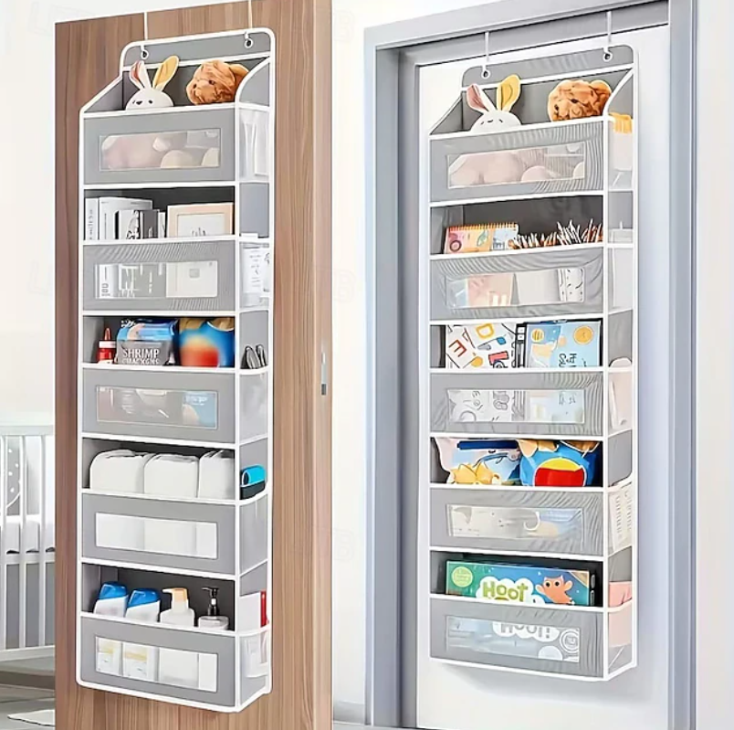 Vertical Hanging Storage Organiser | Multi Pocket Door Mounted Home Storage