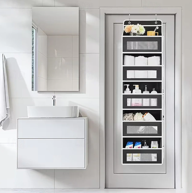 Vertical Hanging Storage Organiser | Multi Pocket Door Mounted Home Storage