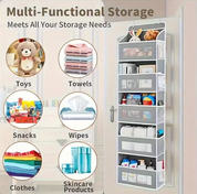 Vertical Hanging Storage Organiser | Multi Pocket Door Mounted Home Storage