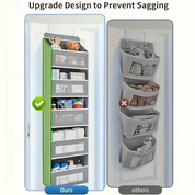 Vertical Hanging Storage Organiser | Multi Pocket Door Mounted Home Storage