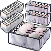 Foldable Drawer Organiser Set | Multi Compartment Dividers Clothing Storage