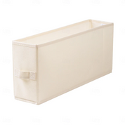 Foldable Solid Storage Bin | Carry Handles Open Top Wardrobe Organisation