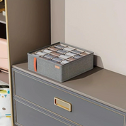 Rectangular Compartment Drawer Organiser | Divided Sections Carry Handle Clothing Storage
