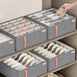 Rectangular Compartment Drawer Organiser | Divided Sections Carry Handle Clothing Storage