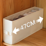 Foldable Solid Storage Bin | Carry Handles Open Top Wardrobe Organisation