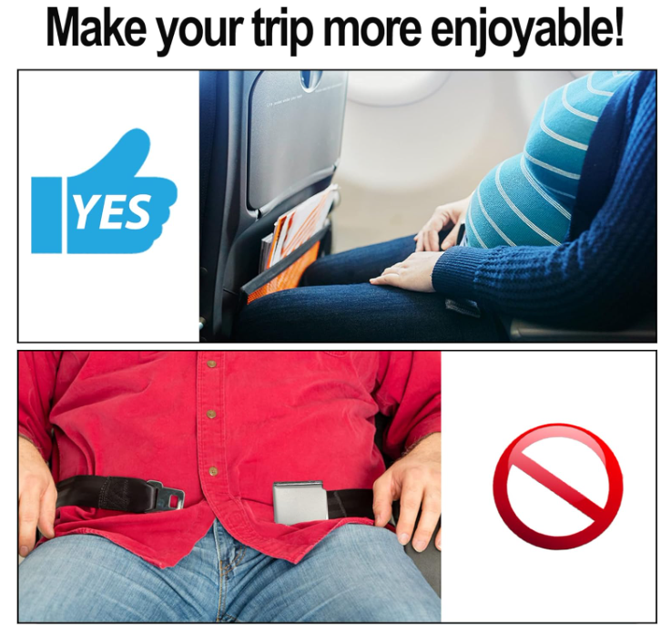Adjustable Airplane Seat Belt Extender | Buckle Strap Metal Connectors Air Travel