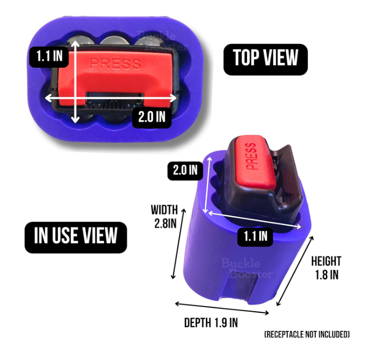Compact Seat Belt Clip Stopper | Sleeve Style Vehicle Belt Accessory Daily Driving-Seat Belt Extender-Homefinn