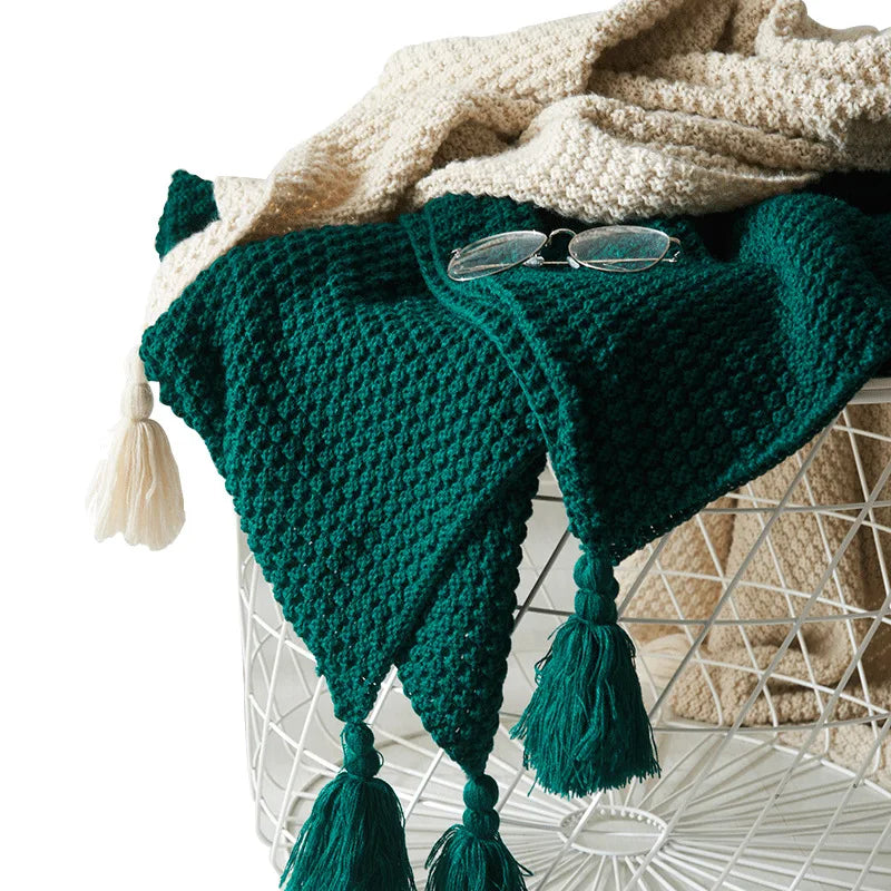 Knitted Throw | Textured Sofa Throws-Blanket-Homefinn