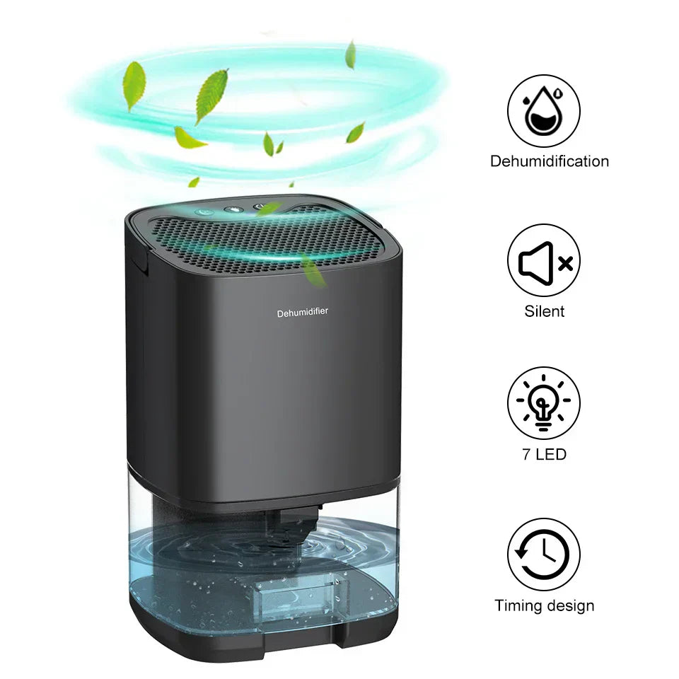 Portable Dehumidifier | Air Purifier With Night Light-Dehumidifier-Homefinn