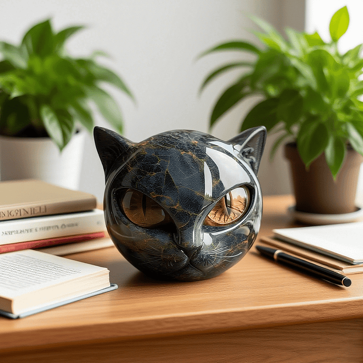 Cat Ornament | Gothic Home Decor-Figurine-Homefinn