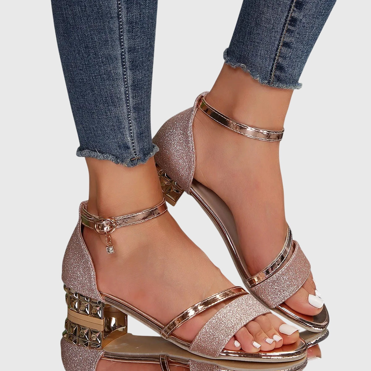 Women Heeled Sandals | Elegant Summer Shoes-Women Sandals-Homefinn