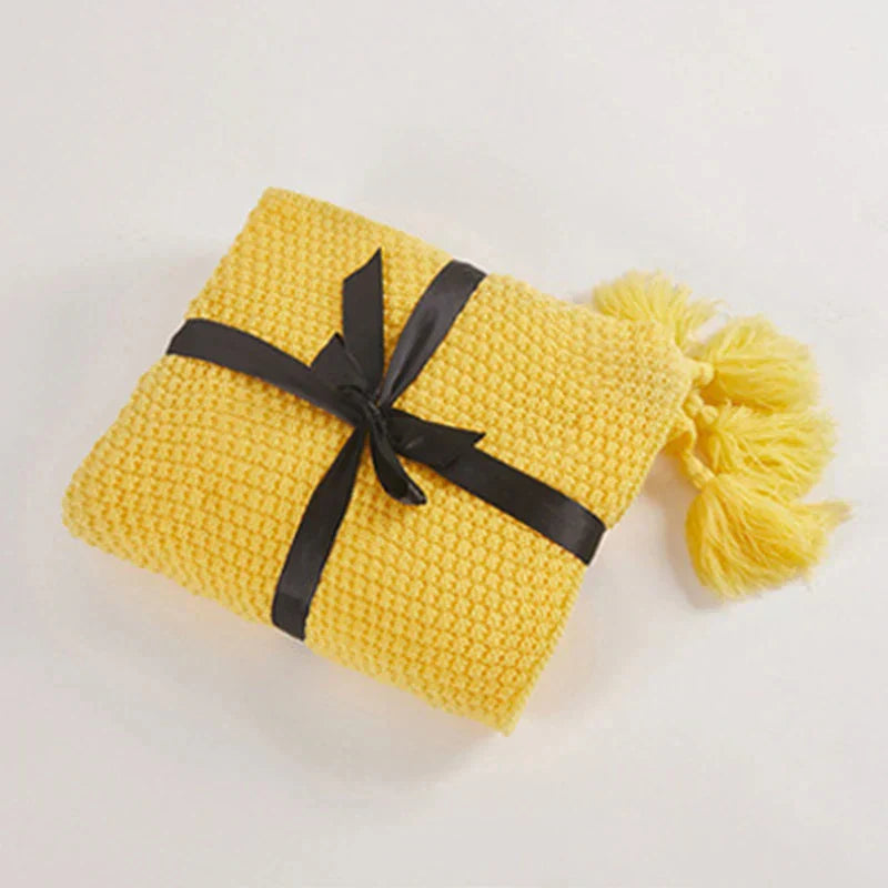 Knitted Throw | Textured Sofa Throws-Blanket-Homefinn