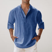 Men’s Relaxed Fit Shirt | Casual Button Beach Shirt-Men Shirt-Homefinn