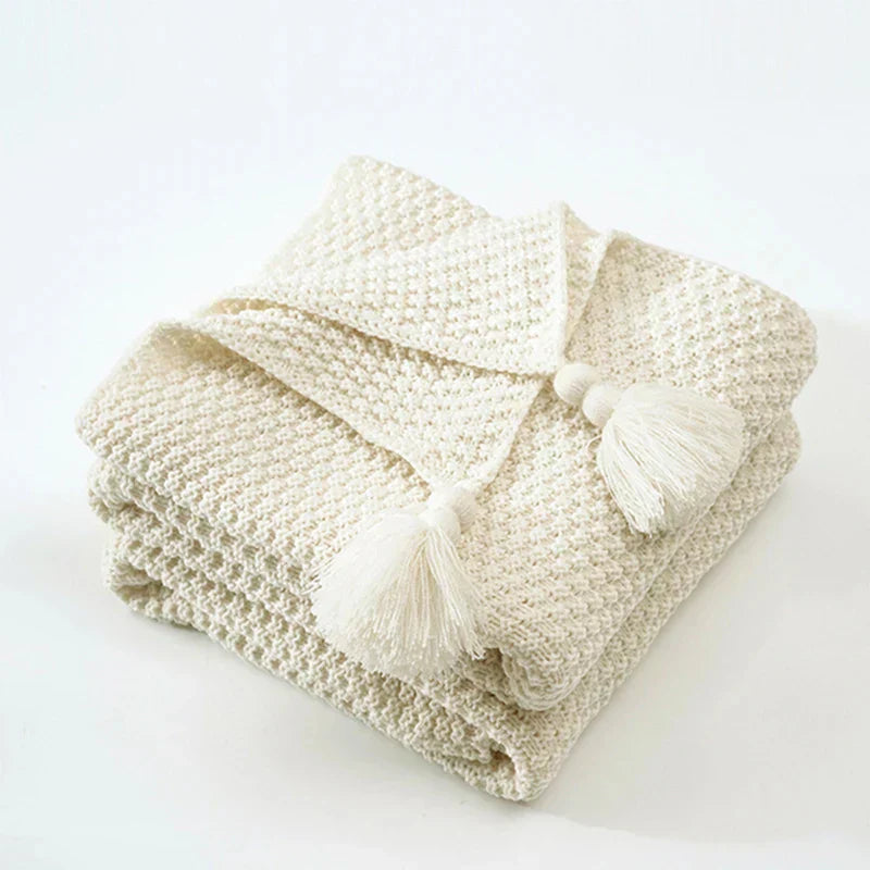Knitted Throw | Textured Sofa Throws-Blanket-Homefinn