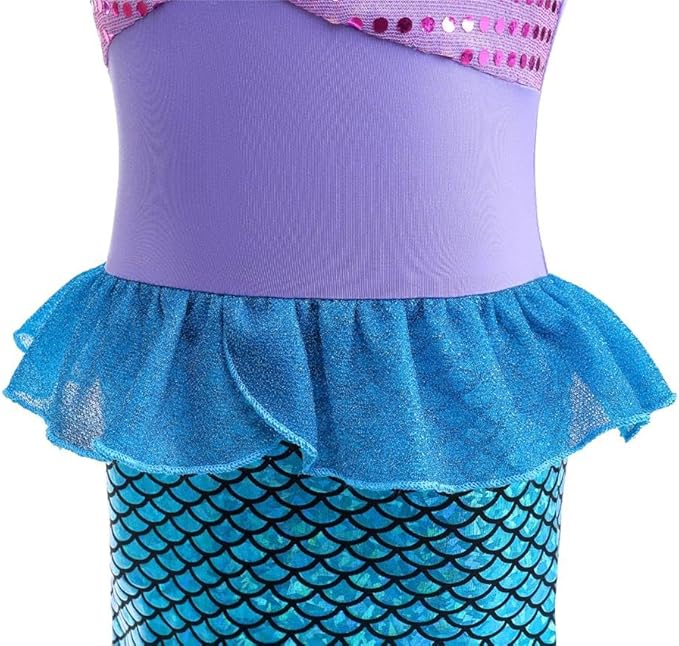 Little Mermaid Costume | Kids Mermaid Outfit-Kids Costume-Homefinn
