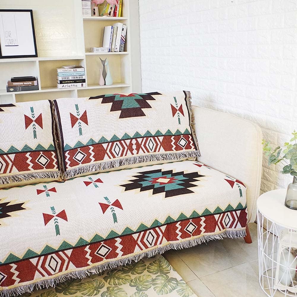 Sofa Blanket | Patterned Boho Blanket-Blanket-Homefinn