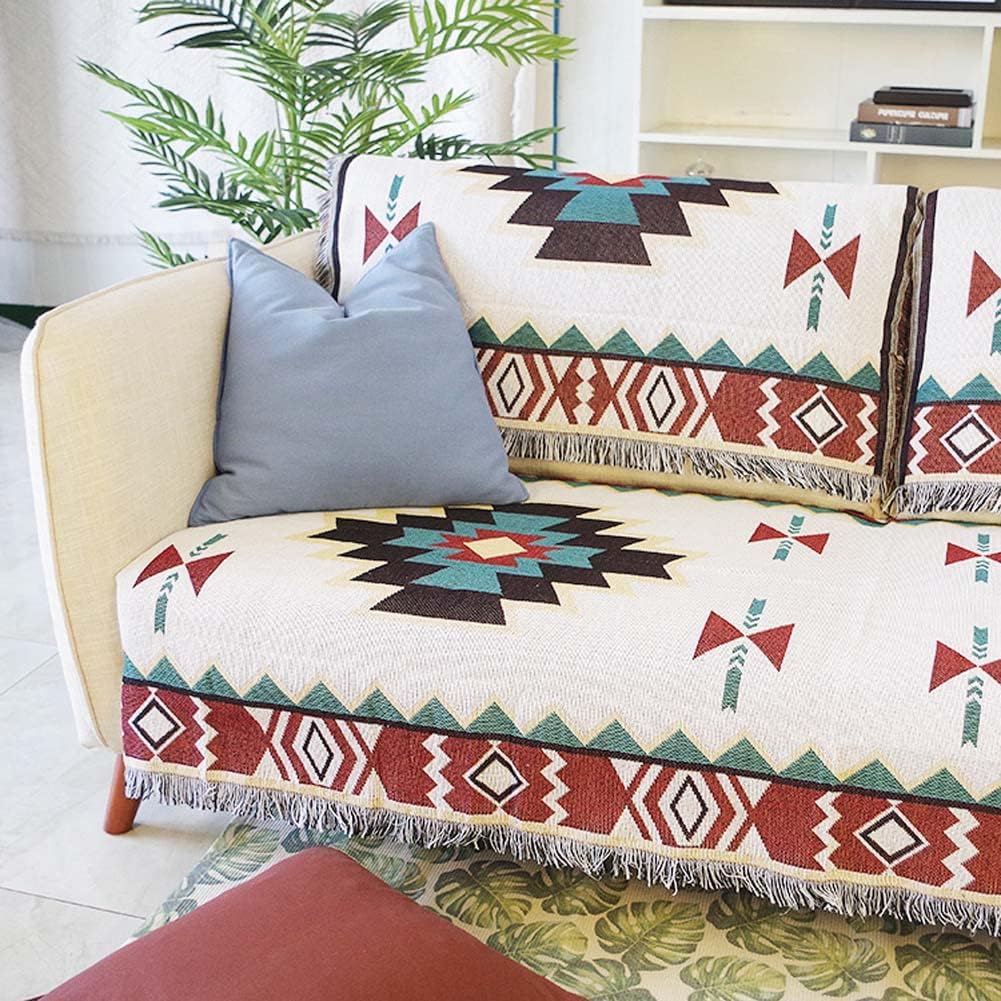 Sofa Blanket | Patterned Boho Blanket-Blanket-Homefinn
