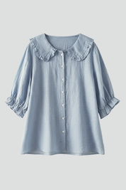 Women Casual Button-Up Shirt | Work Blouse-Women Blouse-Homefinn