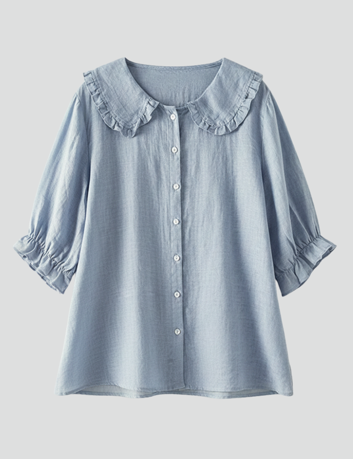 Women Casual Button-Up Shirt | Work Blouse-Women Blouse-Homefinn