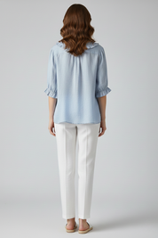 Women Casual Button-Up Shirt | Work Blouse-Women Blouse-Homefinn