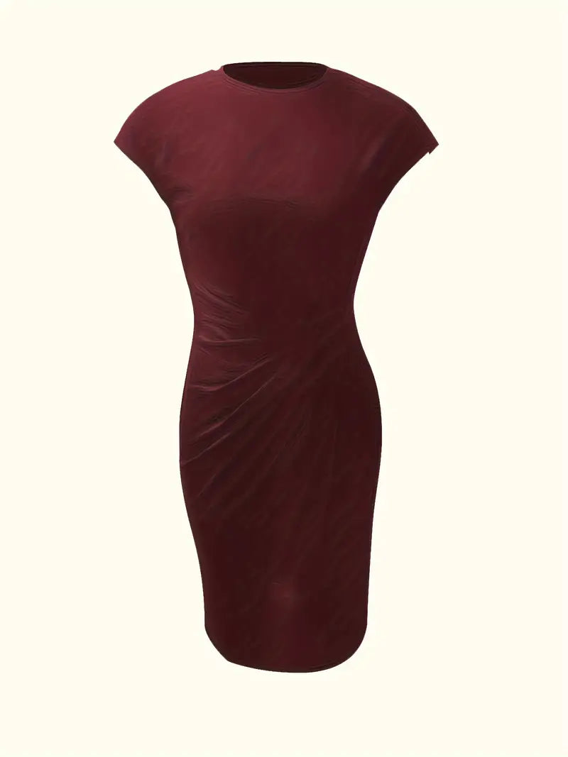 Bridesmaid Dress | Cocktail Midi Dress-Women Dress-Homefinn