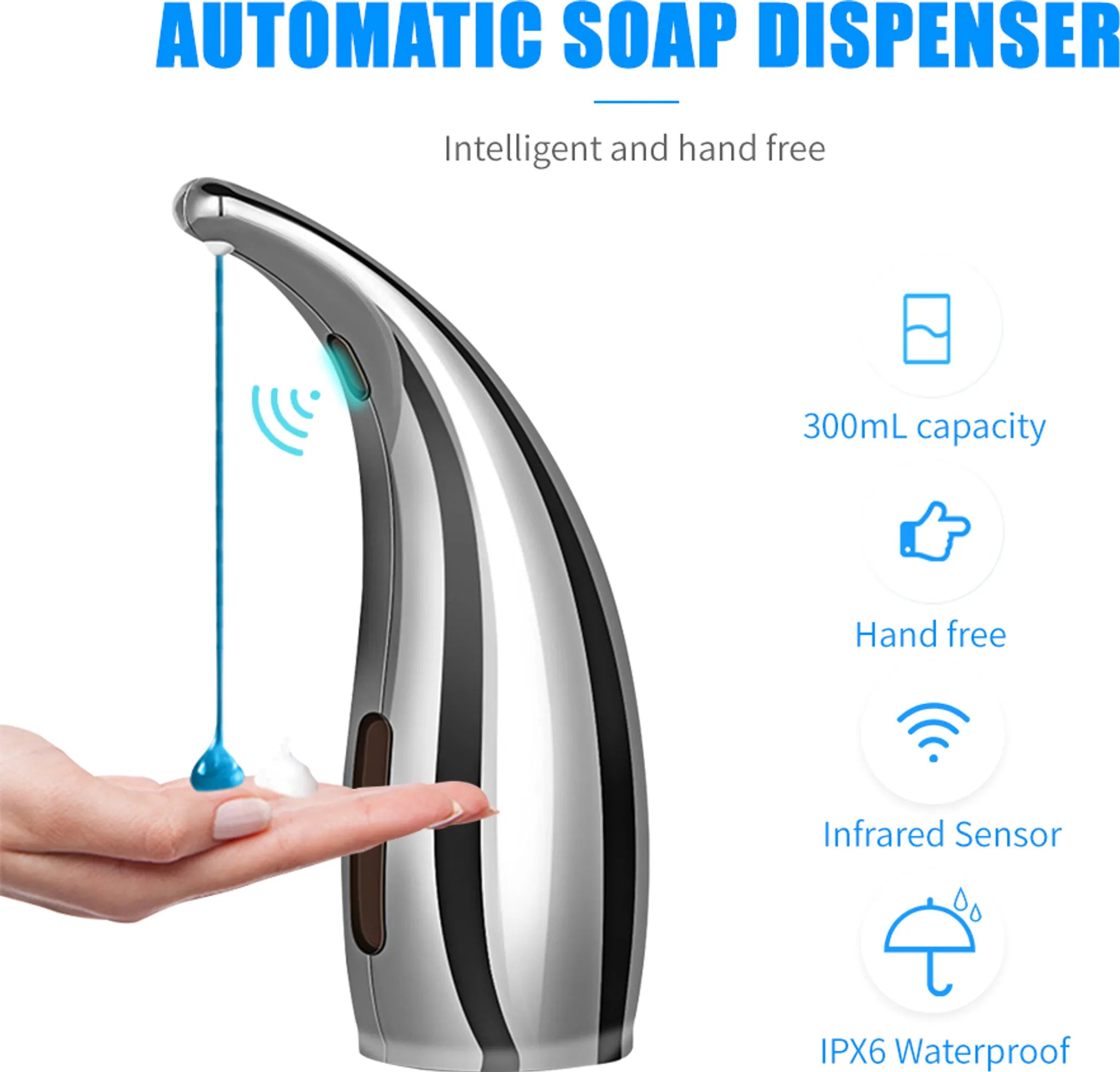 Soap Dispensers | Touchless Hand Soap Dispenser-Soap Dispenser-Homefinn