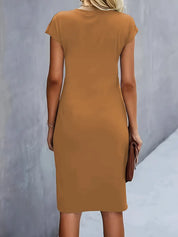 Bridesmaid Dress | Cocktail Midi Dress-Women Dress-Homefinn
