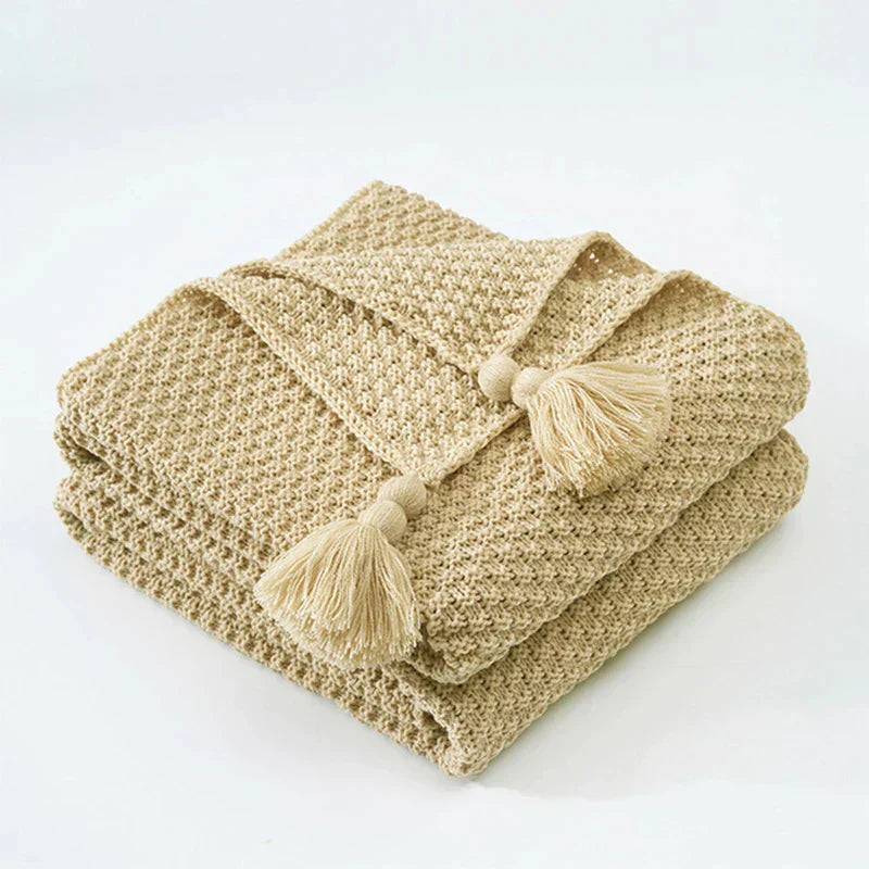Knitted Throw | Textured Sofa Throws-Blanket-Homefinn