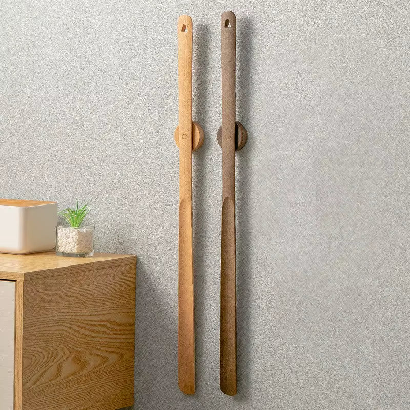 Wooden Shoe Horn | Shoe Horn With Wall Mount-Shoe Horn-Homefinn
