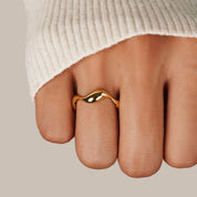 Engagement Ring | Minimal Wave Fashion Ring-Ring-Homefinn