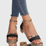 Women Heeled Sandals | Elegant Summer Shoes-Women Sandals-Homefinn